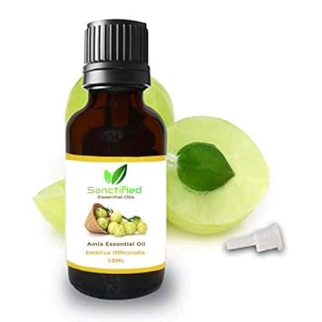 Amazon Com Sanctified 15ml Essential Oil 100 Pure Natural Aromatherapy Aroma Essential Oils For Skin Care Hair Treatment Amla Essential Oil Beauty