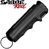 Sabre Red 2 Million SHU Pepper Gel Flip-Top Black Hard Case with Key Ring