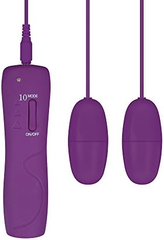 Silicon 10 Frequency Double Bullet Vibration Love Egg for Women and Couples B
