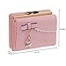 FXTXYMX Womens Faux Leather Cute Cat Bowknot Small Wallet Coin Card Holder (Pink)