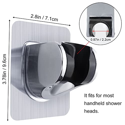 TCOTBE 2 Pieces Removable Shower Head Holder Adjustable Handheld Shower