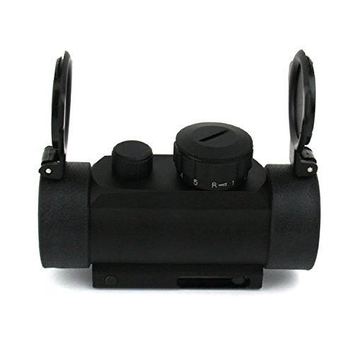 Tacfire 1X30 Dual Ill. Red/Green Tri-Dot Reticle Weaver Base w/Flip-Up Lens/Crossbow, Black