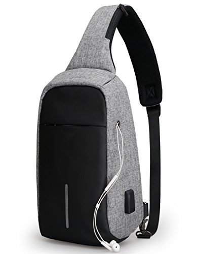 Anti theft sling bag shoulder chest cross body backpack…