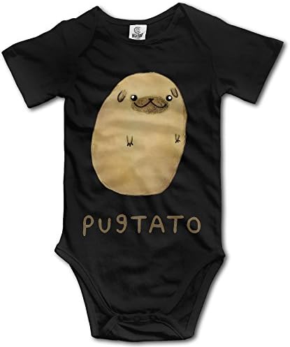 Elnory Potato Baby Funny Jumpsuit Romper Climbing Clothes Black 12 Months