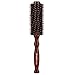 ALLMILL Natural Boar Bristle Round Comb Hair Brush with Ergonomic Natural Wood Handle,2.2 Inch,Styling Essentials for Hair Drying, Styling, Curling