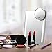 Terresa Lighted Travel Makeup Mirror, Round 1x/7x Magnifying Mirror, Portable Battery Operated for Hand Held, Compact Mirror with LED Lights for Beauty Cosmetic Camping (LED Lighted Makeup Mirror)