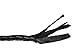 Prairie Horse Supply Premium Quality Leather and Suede Short Whip, Bull Whip, 9 Genuine Leather Braided Tails, Extra Long Handle Wrapped in Leather and Suede, with 2 Turkhead Knots (Black)
