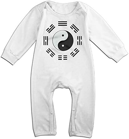 VanillaBubble Yin And Yang Eight Diagrams 1 For 6-24 Months Baby Geek Tshirt White Size 6 M
