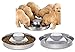 Puppy Bowls for Litter, 2 Puppy Food Bowl, Stainless Steel Puppy Feeding Bowls, Puppy Mush Bowl,11.5'', Food Feeding Puppy Weaning Bowl for Small Medium Large Pets, Puppy Feeder Bowl, Puppy Saucer