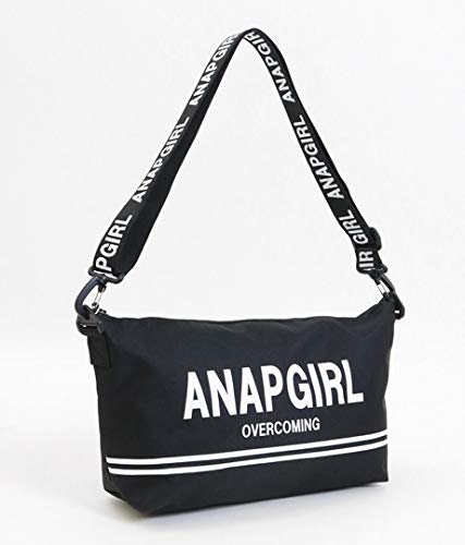 Amazon Anap Girl ロゴショルダーバッグ ブラック F Anap Girl