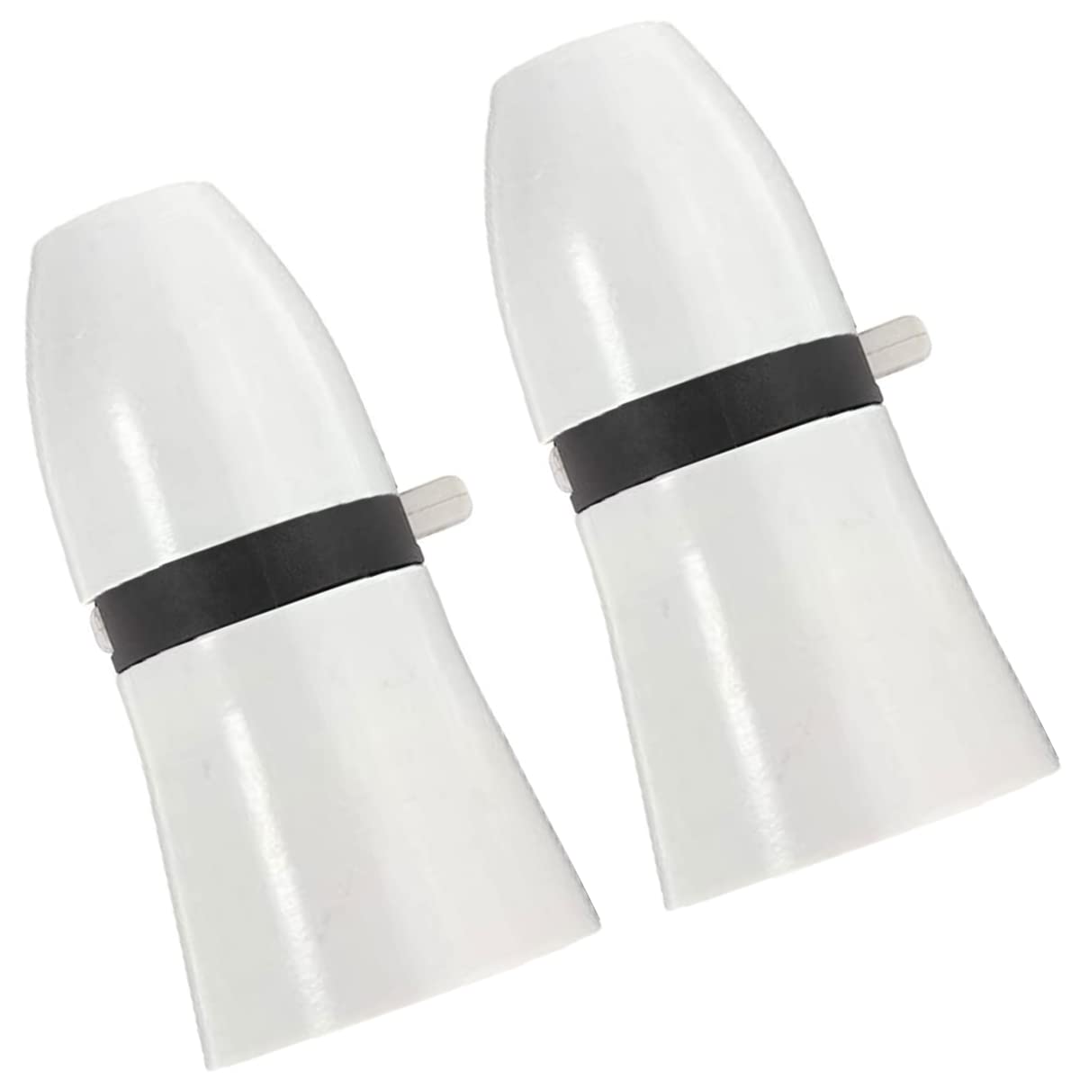 Suerisome 2 Pack B22 Standard Switch Light Lamp Holder Socket Bayonet Cap Fitting Switch Lamp Bulb Holder for Pendant Lamp Ceiling (White)