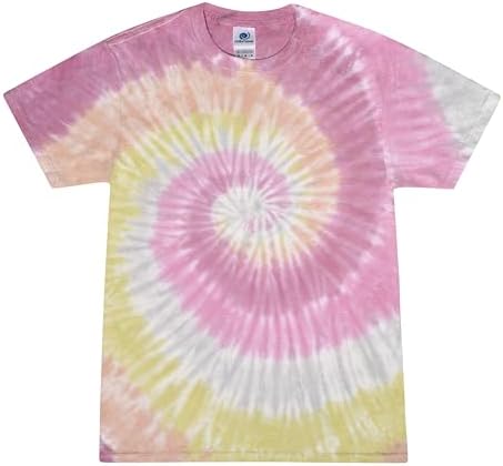 Tie-Dyed Tie-Dye Men's Shoulder Taping Jersey T-Shirt, Desert Rose