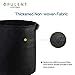 OPULENT SYSTEMS 5-Pack 3 Gallon Grow Bags Heavy Duty Thickened Nonwoven Fabric Containers for Potato/Plant Growing Pots with Handles (Black)