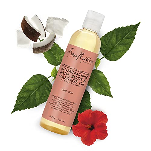 Shea Moisture Body Oil with Coconut & Hibiscus for Bath and Shower