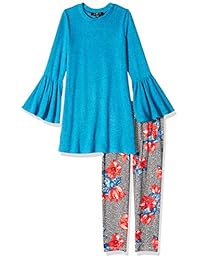 Amy Byer - Blusa de manga larga con estampado de campana grande de 7-16