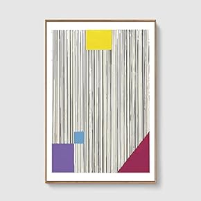 Framed Canvas Home Artwork Decoration Lines Art Canvas Wall Art for Living Room, Bedroom - 16x24 inches