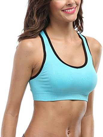 Savees Women's Fitness Bra Racerback Sports Bras Workout Gym Activewear Bra Seamless Tank Top Bra