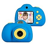 omzer Kids Camera Toys for 5-9 Year Old Boys, Shockproof Digital Cameras for Child Boys Girls, Compact Camcorder Best Birthday Festival Gifts for Kid, Dark Blue(16GB Memory Card Included)