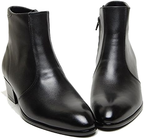 Epicsnob Mens Shoes Cow Leather Dress Formal Casual Chelsea Zip Line Ankle Boots