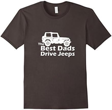 Mens The Best Dads Drive Jeeps Funny True T-Shirt XL Asphalt