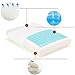 HANKEY 2 Pack Memory Foam Pillow with Cooling Gel, Double Sided Cushion for Neck and Shoulder Pain Relief, Help Insomnia, with Soft & Washable Cover