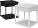 Ameriwood Home Parsons End Table with Drawer, Black