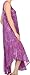Sakkas 16801 - Laeila Tie Dye Washed Tall Long Sleeveless Tank Top Caftan Dress/Cover up - Purple - OS