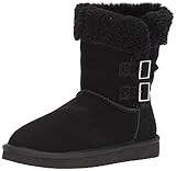 Koolaburra by UGG Women's Sulana Short Fashion Boot, Black, 7 M US