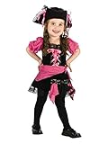 Pink Punk Pirate Toddler Costume