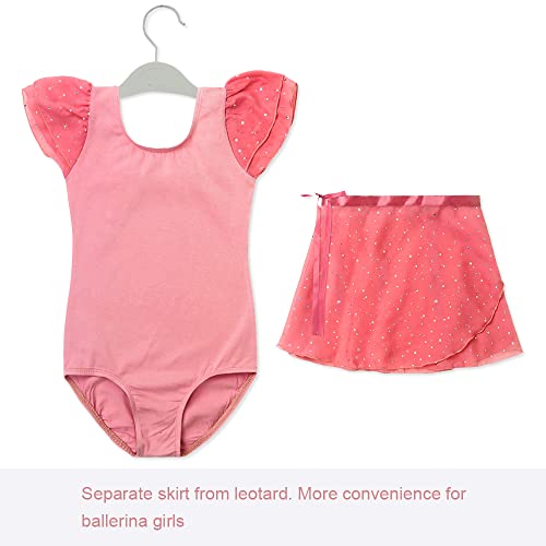 EQSJIU Hot Pink Ballet Leotards For Toddler Girls Toddlers Skirted