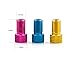 Partstock(TM) 10-Pack Multi-Color Aluminum alloy Converter Presta to Schrader Bicycle Bike Valve Adaptor Tube Pump Tools Air Compressor Adapter Tools.(Color send random)