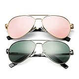 DeBuff Kids Polarized Aviator Sunglasses for Boys