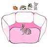 Portable-Small-Animal-Playpen-Breathable-Pet-Cage-Tent-Pop-Up-Exercise-Fence-Transparent-Yard-Fences-Folding-Play-Pen-for-Guinea-Pig-Rabbits-Hamster-Chinchillas-and-Hedgehogs Portable Small Animal Playpen Breathable Pet Cage Tent Pop-Up Exercise Fence Transparent Yard Fences Folding Play Pen…