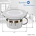 Pyle 3.5″ Pair Bluetooth Flush Mount In-wall In-ceiling 2-Way Home Speaker System Built-in LED Lights Aluminum Housing Spring Loaded Clips Polypropylene Cone & Tweeter Stereo 140 Watts (PDICBTL35)thumb 4