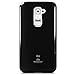 LG G2 Case, [Ultra Slim Fit] Goospery® Color Pearl Jelly Case *Slight Pearl Glittery Sheen* Premium TPU Cover [Shock Absorption] for LG G2 - Black