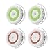 GreenInsync Replacement Brush Head for Deep Pore Cleansing, Pack of 4