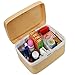 EVERTOP Combination Lock Medicine Box Storage with Separate Compartments, Pill Box 7 Day, Prescription Bottle Storage Box