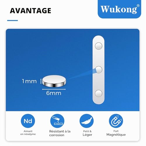 Wukong Set of 2 Magnetic Window Mosquito Nets 150 x 130 cm Cut to Size - 24 Magnets Included, Easy Assembly Without Drilling, Reusable, Insect Protection Indoor/Outdoor