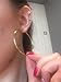 IDB Stainless Steel Big Hoop Earrings - Gold or Silver - 6 different sizes to choose from (Gold 1.9 inches (50mm))