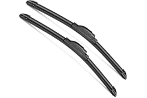 SCTIOANSN OEM Quality 18" + 18" Premium All-Seasons Auto Windshield Wiper Blades J-Hook(Set of 2)