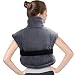 Tech Love Neck Heating Pad Electric Shoulder Heat Wrap with Auto Shut Off and Continuous on, Large Moist Heated Pads, Charcoal Gray primary