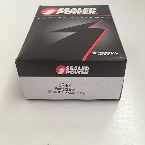 Set of (16) Sealed Power LR63 Piston PIN Lock Ring Clips (Set of 16)