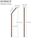 Reusable Stainless Steel Straws (Multicolor, 10.5