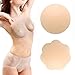 CHARMKING Nipple Covers 4 Pairs for Women, Reusable Adhesive Nipple Coverings, Invisible Pasties Silicone Cover