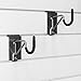 Proslat 13012 Super Duty/Bike Hooks Designed for Proslat PVC Slatwall, Locking, 2-Pack, Silver