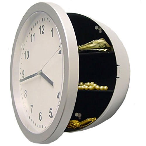 vinmax Multifunction Clock Safe Storage Box Wall Clock Hidden Secret Money Stash Jewelry Container