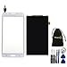 Mencia Touch Digitizer Screen Replacement + LCD Display Screen Replacement For Samsung Galaxy J7 2015 J700 J7008 With Openning Tools(White)