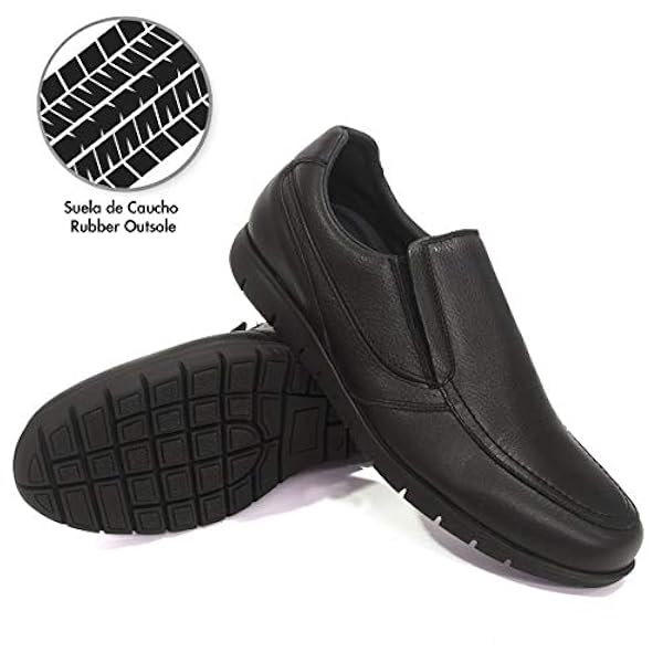 PAYMA Zapatos de Trabajo, Uniforme y Hostelería de Piel para Hombre. Hechos  en España. Acolchados. Repelentes