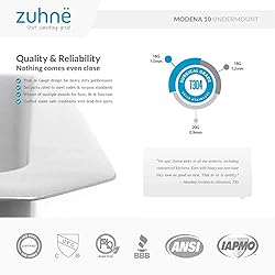 ZUHNE Modena Undermount Kitchen Sink, 16-Gauge