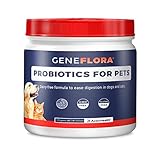 Geneflora Digestive Enzymes and Probiotics for Dogs, Cats, Rabbits and More to Boost Immunity, Relieve Allergies, Reduce Doggy Breath, Reduce Diarrhea and Gas, and Promote Regular Bowel Movements